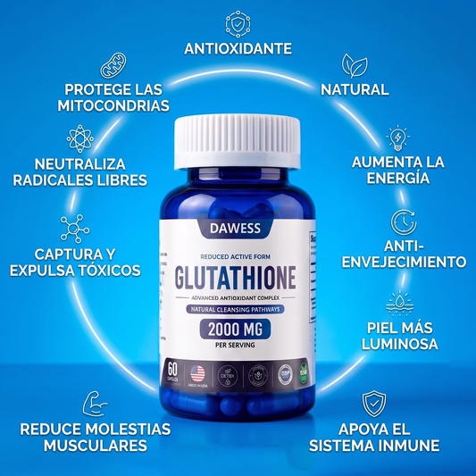 GLUTATHIONE 2000mg - Antioxidante Avanzado | DAWESS